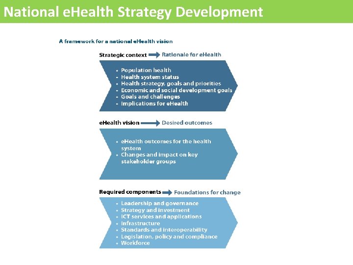 National e. Health Strategy Development 