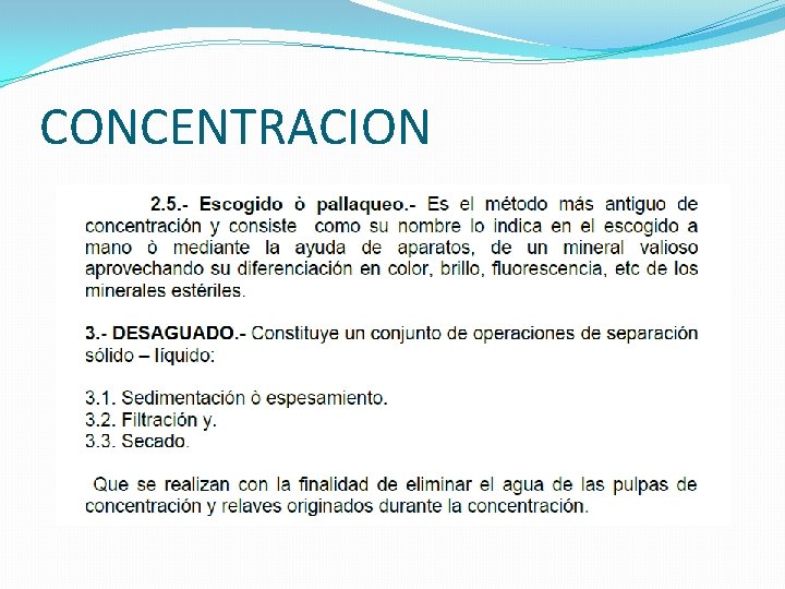 CONCENTRACION CONCENTRACION