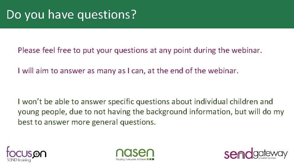 Do you have questions? Why is HQT important? Please feel free to put your