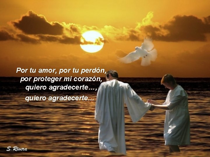 Por tu amor, por tu perdón, por proteger mi corazón, quiero agradecerte… 