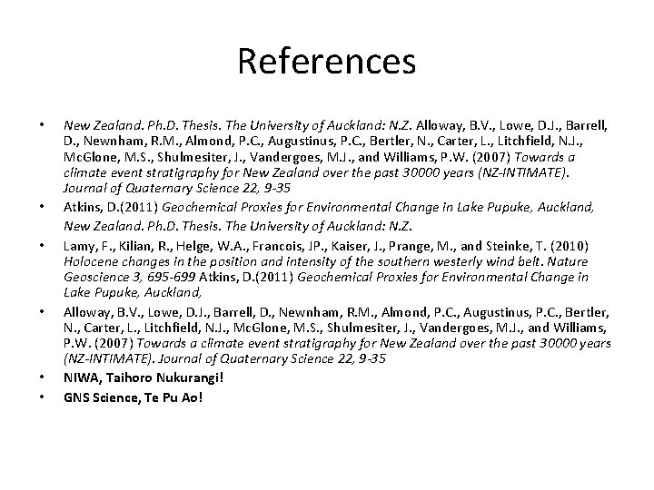 References • • • New Zealand. Ph. D. Thesis. The University of Auckland: N. References • • • New Zealand. Ph. D. Thesis. The University of Auckland: N.