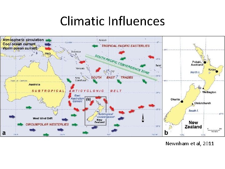 Climatic Influences Newnham et al, 2011 Climatic Influences Newnham et al, 2011