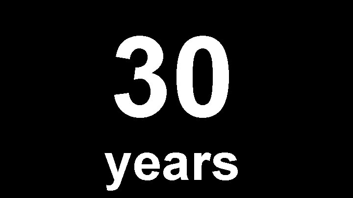 30 years 