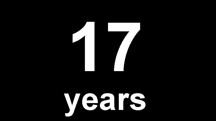 17 years 