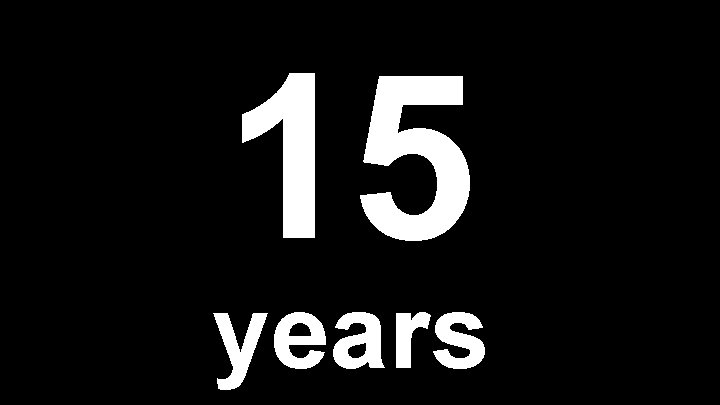 15 years 