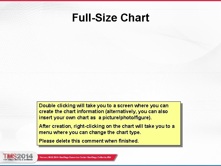 Full-Size Chart Double clicking will take you to a screen where you can create