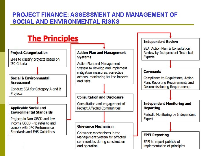 PROJECT FINANCE: ASSESSMENT AND MANAGEMENT OF SOCIAL AND ENVIRONMENTAL RISKS 