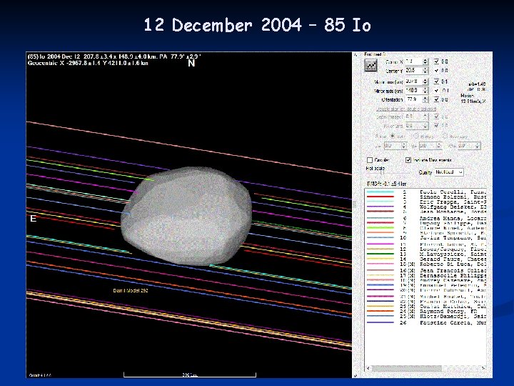 12 December 2004 – 85 Io 