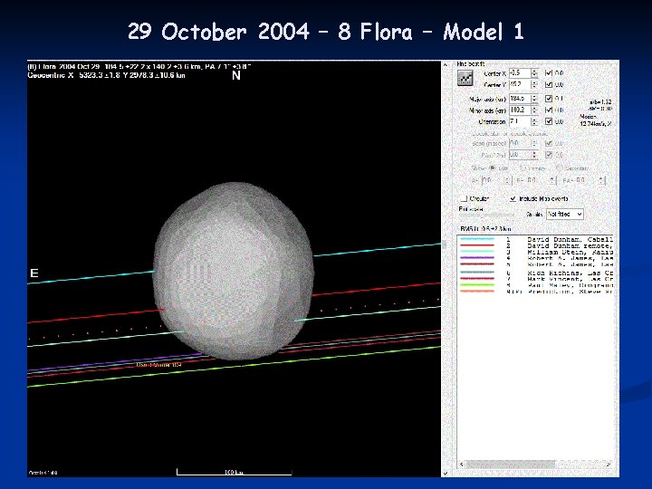 29 October 2004 – 8 Flora – Model 1 