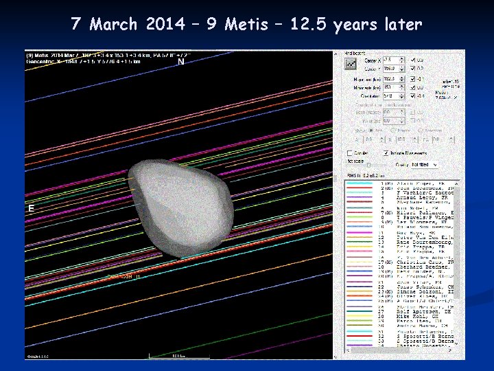 7 March 2014 – 9 Metis – 12. 5 years later 