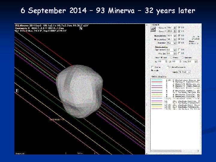 6 September 2014 – 93 Minerva – 32 years later 
