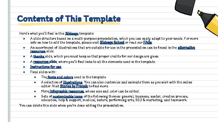 Contents of This Template Here’s what you’ll find in this Slidesgo template: ● A
