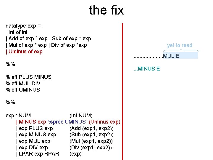 the fix datatype exp = Int of int | Add of exp * exp