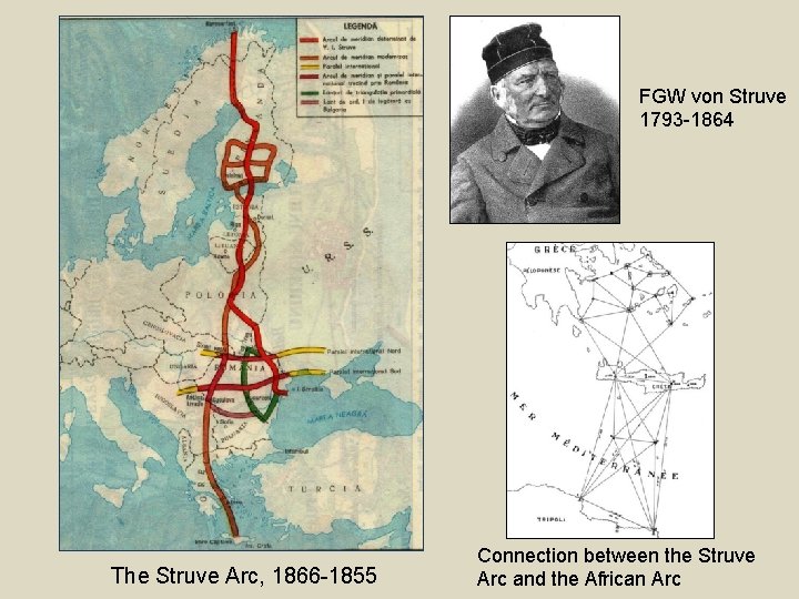 FGW von Struve 1793 -1864 The Struve Arc, 1866 -1855 Connection between the Struve
