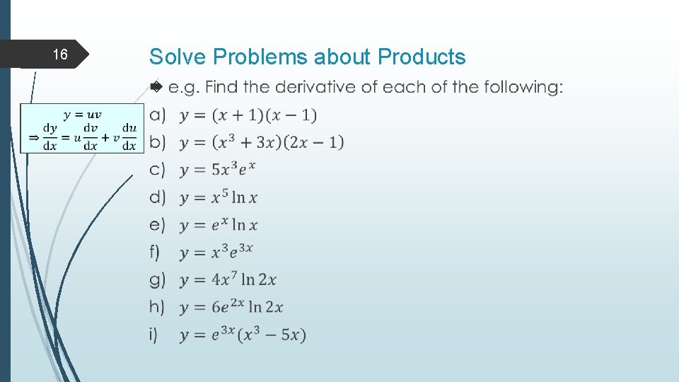 16 Solve Problems about Products 