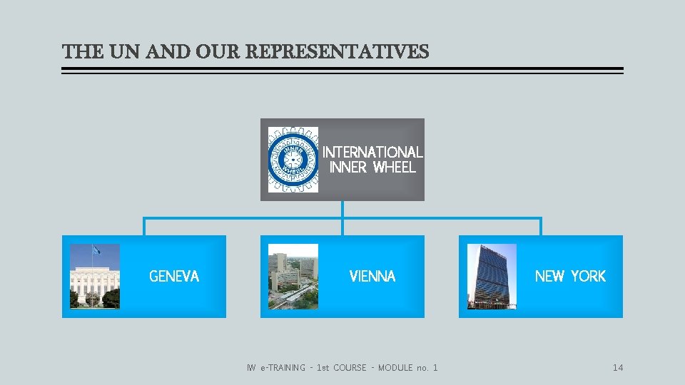 THE UN AND OUR REPRESENTATIVES INTERNATIONAL INNER WHEEL GENEVA VIENNA IW e-TRAINING - 1