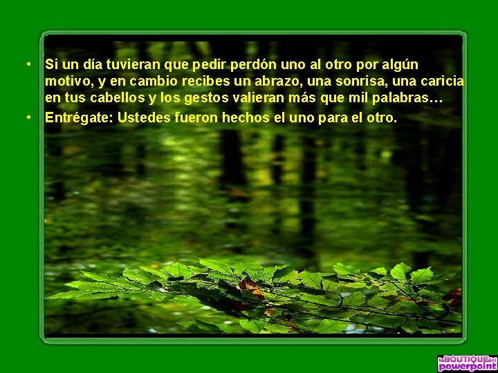 • Si un día tuvieran que pedir perdón uno al otro por algún • Si un día tuvieran que pedir perdón uno al otro por algún