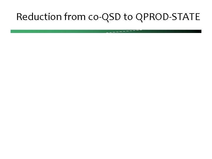 Reduction from co-QSD to QPROD-STATE 