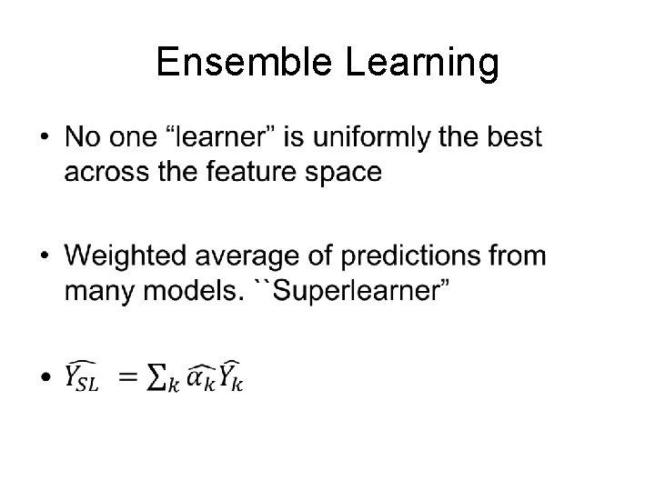 Ensemble Learning • 