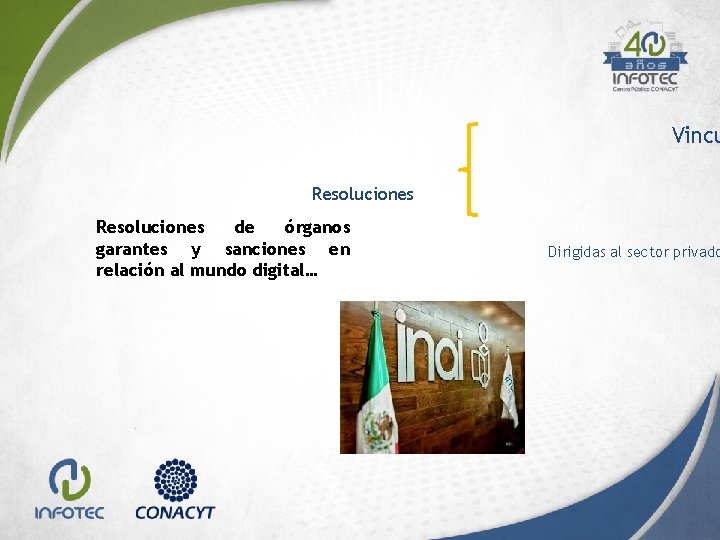 Vincu Resoluciones de órganos garantes y sanciones en relación al mundo digital… Dirigidas al Vincu Resoluciones de órganos garantes y sanciones en relación al mundo digital… Dirigidas al