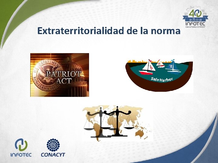 Extraterritorialidad de la norma Extraterritorialidad de la norma