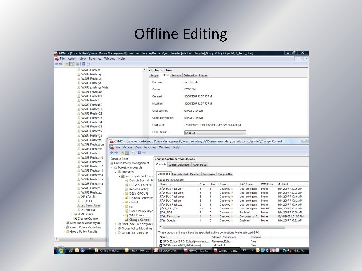 Offline Editing 