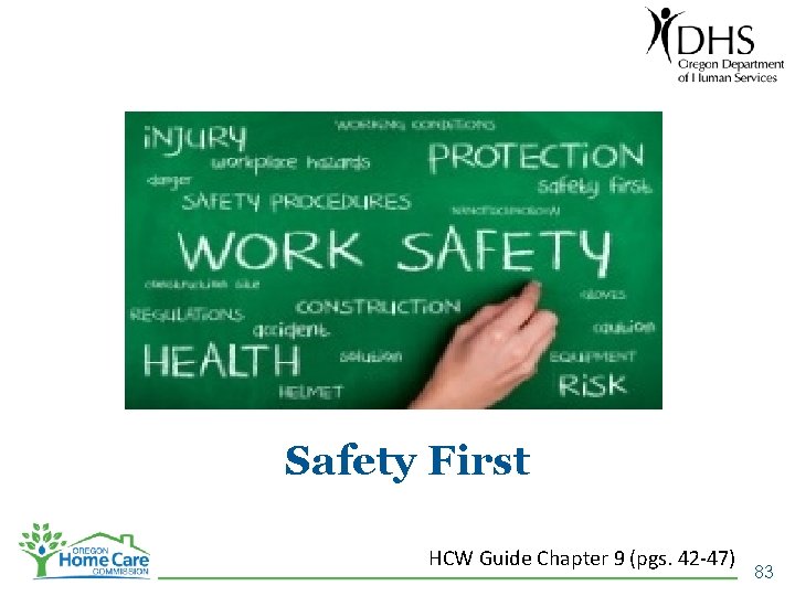 Safety First HCW Guide Chapter 9 (pgs. 42 -47) 83 