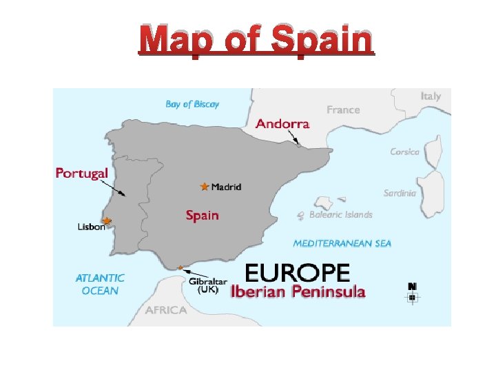 Map of Spain 