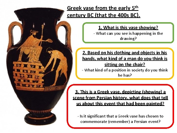 Greek vase from the early 5 th century BC (that the 400 s BC).
