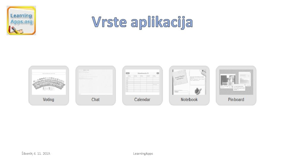Vrste aplikacija Šibenik, 6. 11. 2019. Learning. Apps 