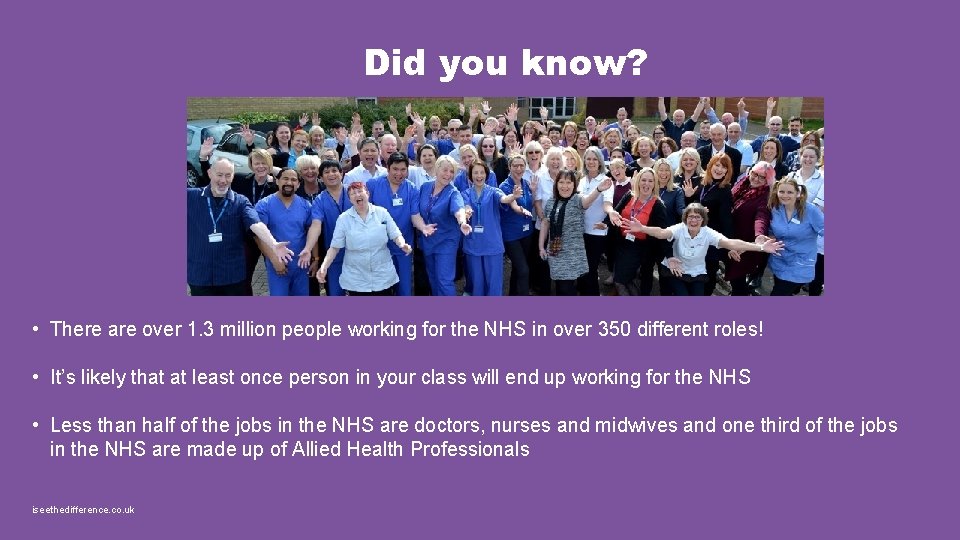Did you know? • There are over 1. 3 million people working for the Did you know? • There are over 1. 3 million people working for the