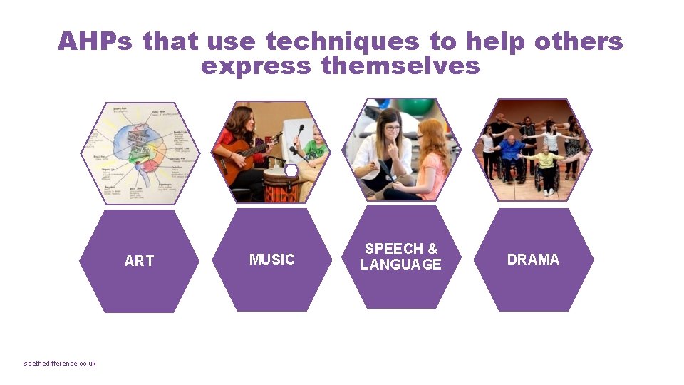 AHPs that use techniques to help others express themselves ART iseethedifference. co. uk MUSIC AHPs that use techniques to help others express themselves ART iseethedifference. co. uk MUSIC