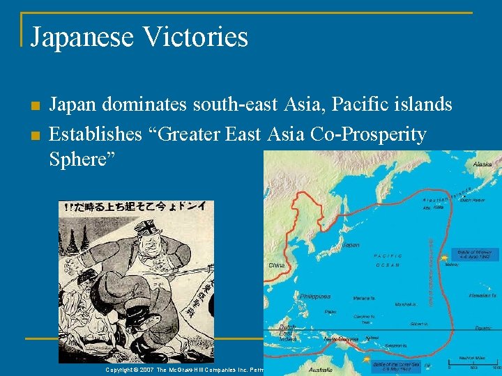 Japanese Victories n n Japan dominates south-east Asia, Pacific islands Establishes “Greater East Asia Japanese Victories n n Japan dominates south-east Asia, Pacific islands Establishes “Greater East Asia