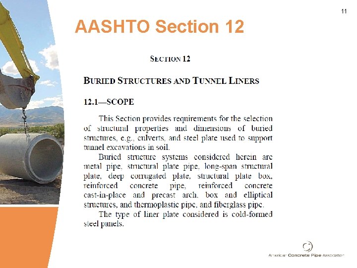 11 AASHTO Section 12 