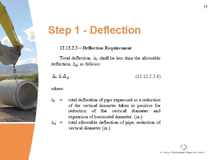 15 Step 1 - Deflection 