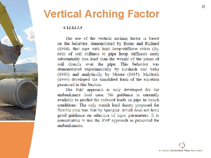 Vertical Arching Factor 21 