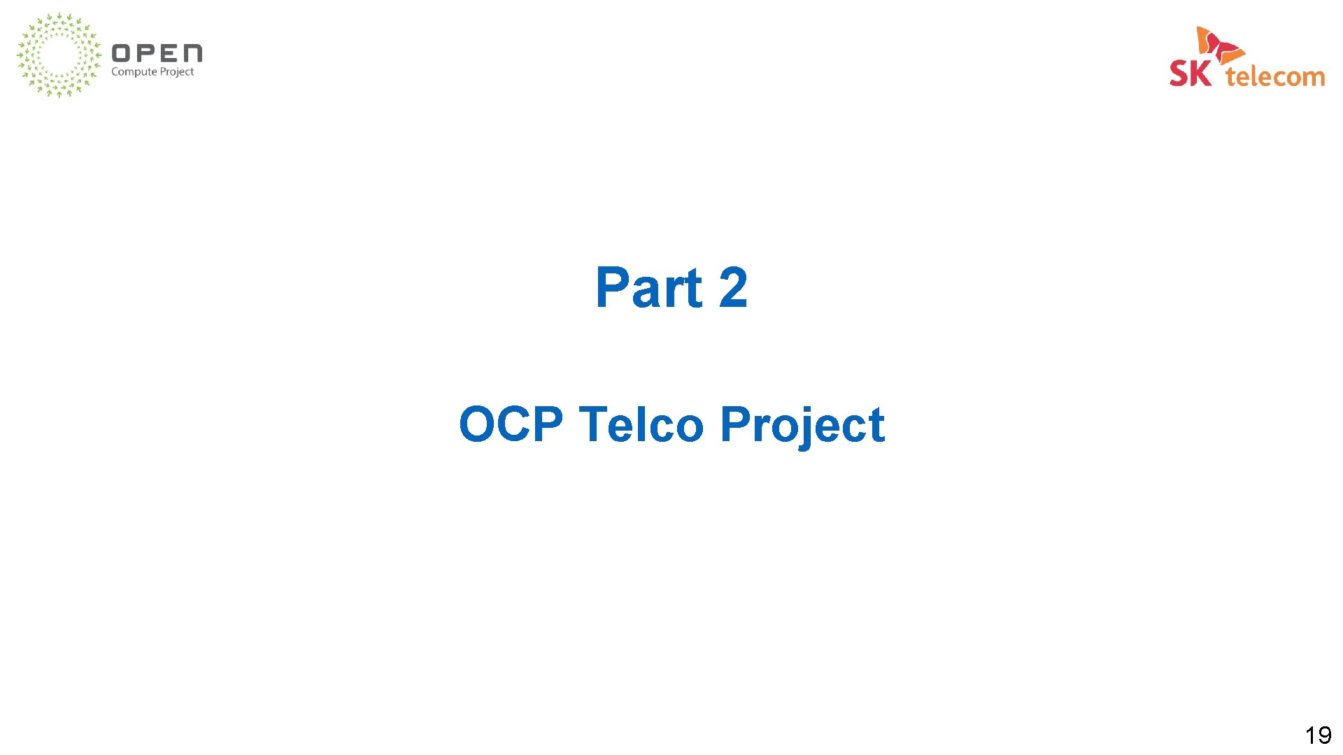 Part 2 OCP Telco Project 19 