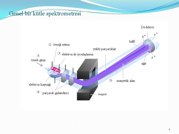 Genel bir kütle spektrometresi 6 