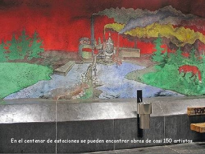 En el centenar de estaciones se pueden encontrar obras de casi 150 artistas. 