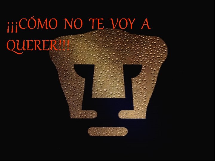 ¡¡¡CÓMO NO TE VOY A QUERER!!! 