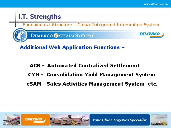 I. T. Strengths Fundamental Structure – Global Integrated Information System Additional Web Application Functions