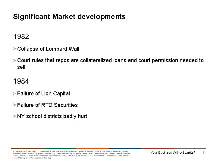 Significant Market developments 1982 > Collapse of Lombard Wall > Court rules that repos