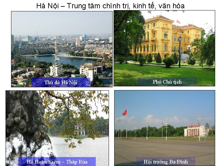 Hà Nội – Trung tâm chính trị, kinh tế, văn hóa Thủ đô Hà