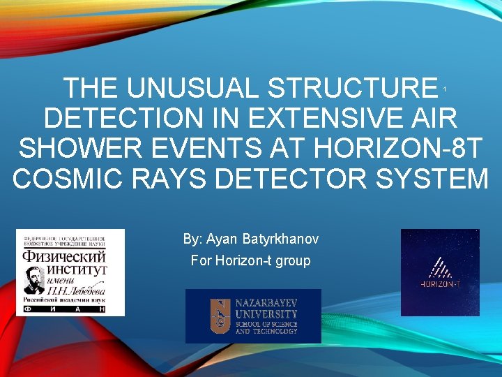 THE UNUSUAL STRUCTURE DETECTION IN EXTENSIVE AIR SHOWER EVENTS AT HORIZON-8 T COSMIC RAYS
