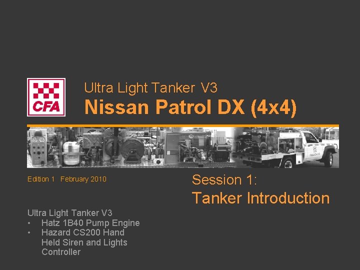 Ultra Light Tanker V 3 Nissan Patrol DX (4 x 4) Edition 1 February