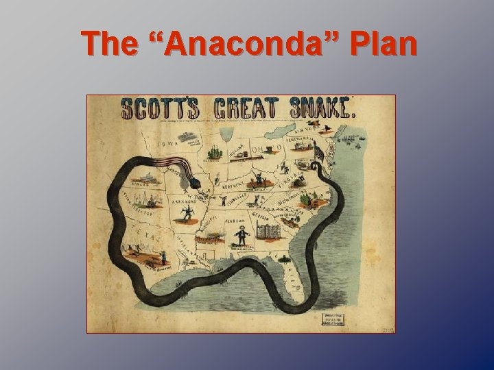 The “Anaconda” Plan 