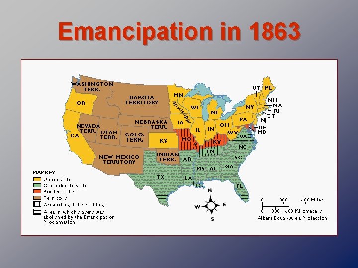 Emancipation in 1863 