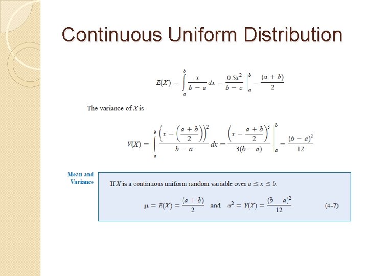 Continuous Uniform Distribution 