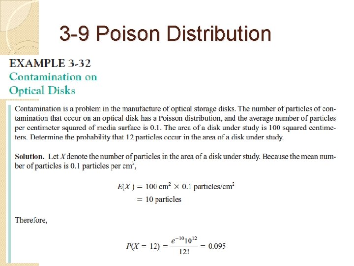 3 -9 Poison Distribution 