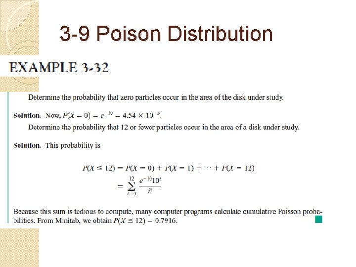 3 -9 Poison Distribution 